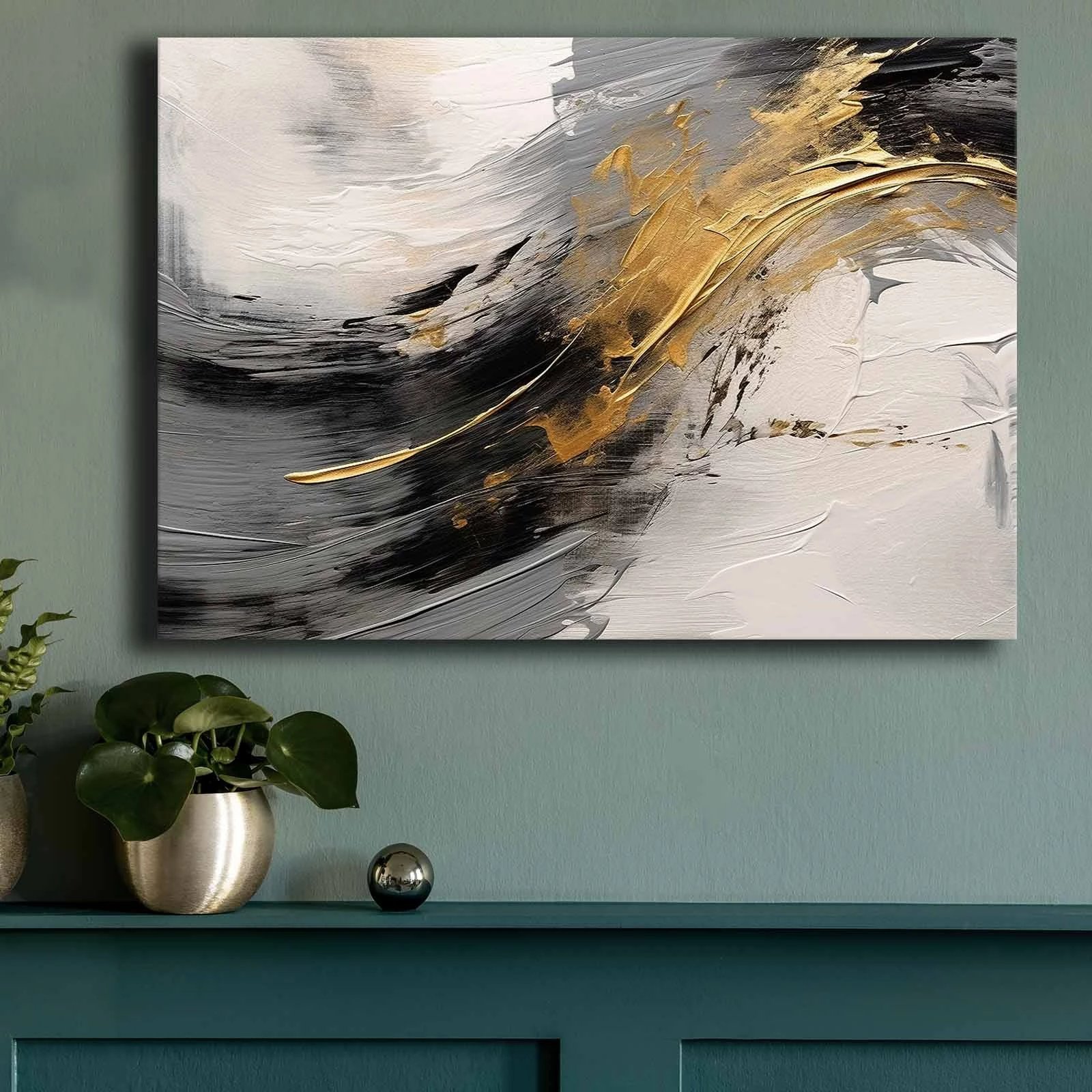 Pikturë dekorative në kanavacë, shumëngjyrëshe, 70x100cm, Wallity, 70100GSC-006