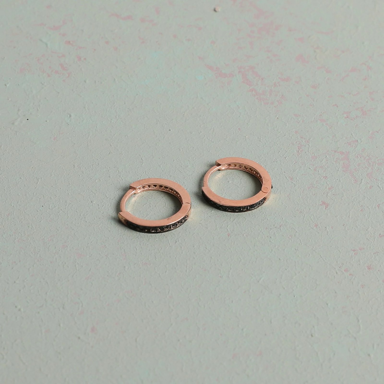 Vathë argjendi Jumeon, rozë e zezë, 10882SIYAH