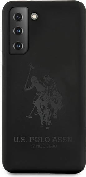 Mbështjellës U.S. Polo Assn. USHCS21SSLHRTBK Silicone On Tone për Samsung Galaxy S21, i zi