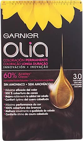 Ngjyrë për flokë Garnier Olia 3.0 Kafe e errët