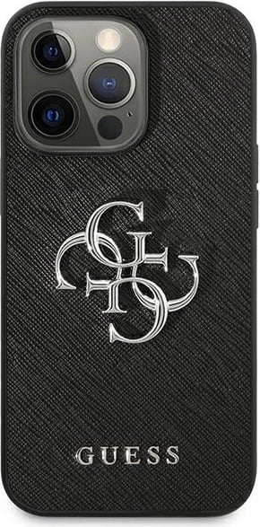 Mbështjellës Guess Saffiano 4G Big Metal Logo për iPhone 13 Pro / 13 6.1", i zi Mbështjellës Guess Saffiano 4G Big Metal Logo për iPhone 13 Pro / 13 6.1", i zi