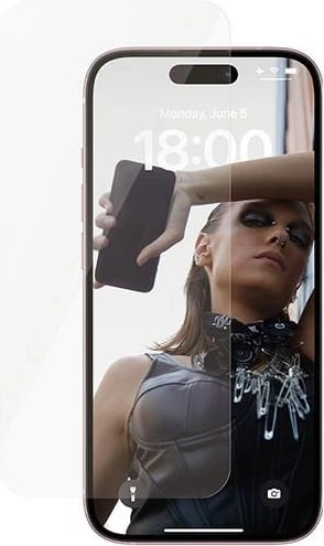 Xham mbrojtës PanzerGlass SAFE Ultra-Wide Fit për iPhone 15 Plus