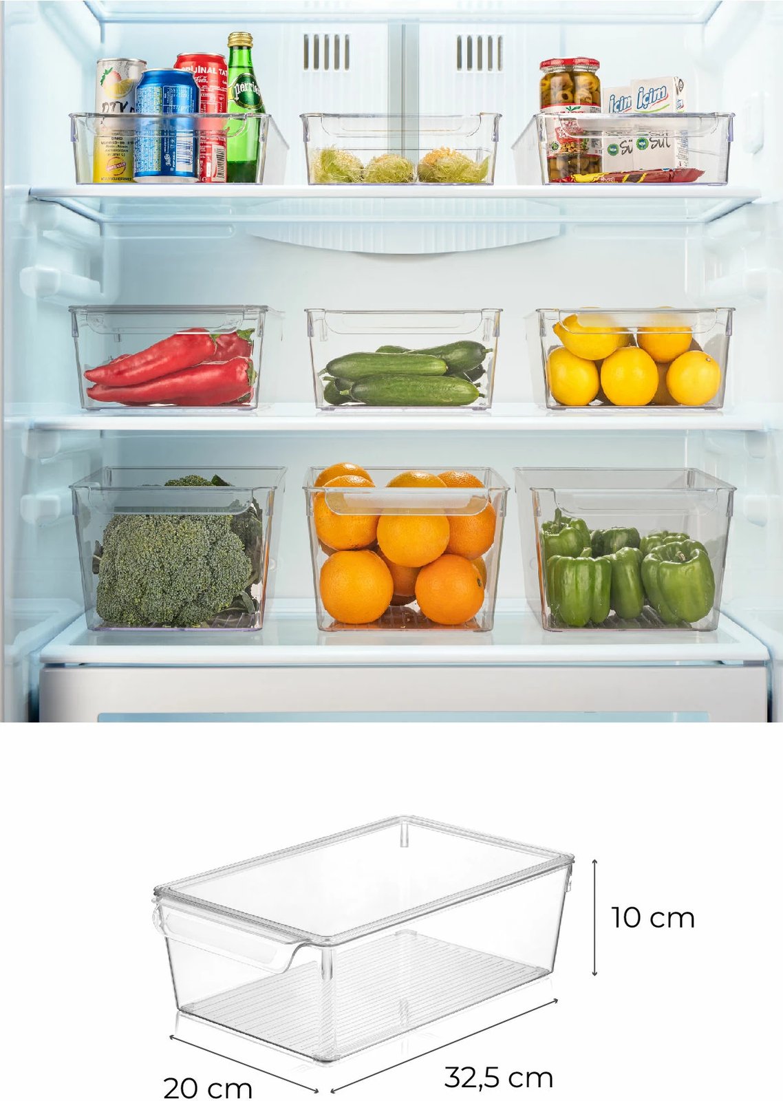 Set organizues frigoriferi (3 copë), Hermia, 730