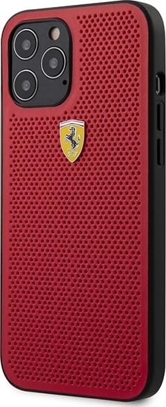 Mbështjellës Ferrari On Track Perforated për iPhone 12 Pro Max 6.7", Kuq