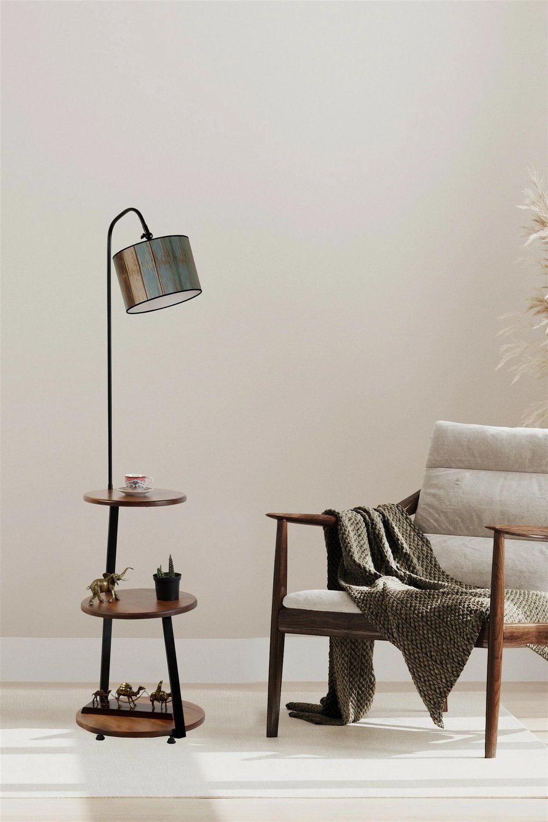 Llambë dyshemeje Opviq, me rafte, 8743-6