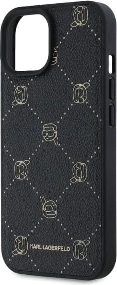 Mbështjellës Karl Lagerfeld Magsafe Karl Head për iPhone 15, i zi