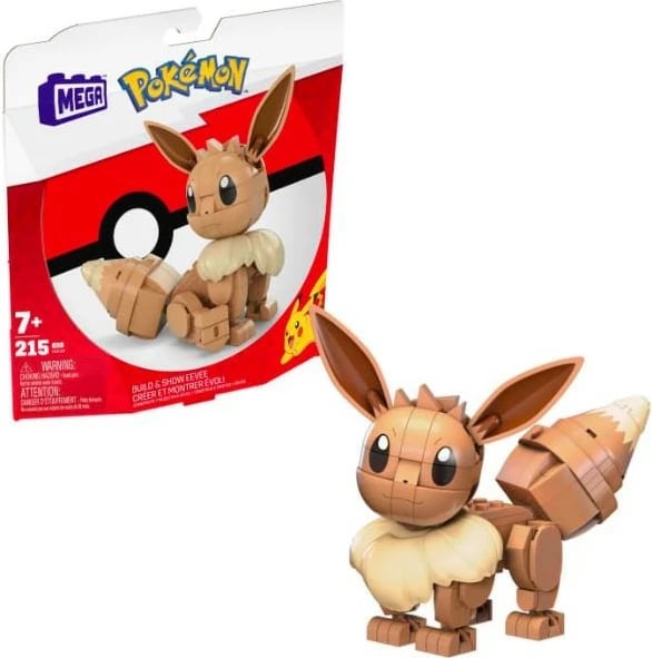Set ndërtimi Mega Bloks Pokémon Eevee GKY95/HDL84, 215 pjesë