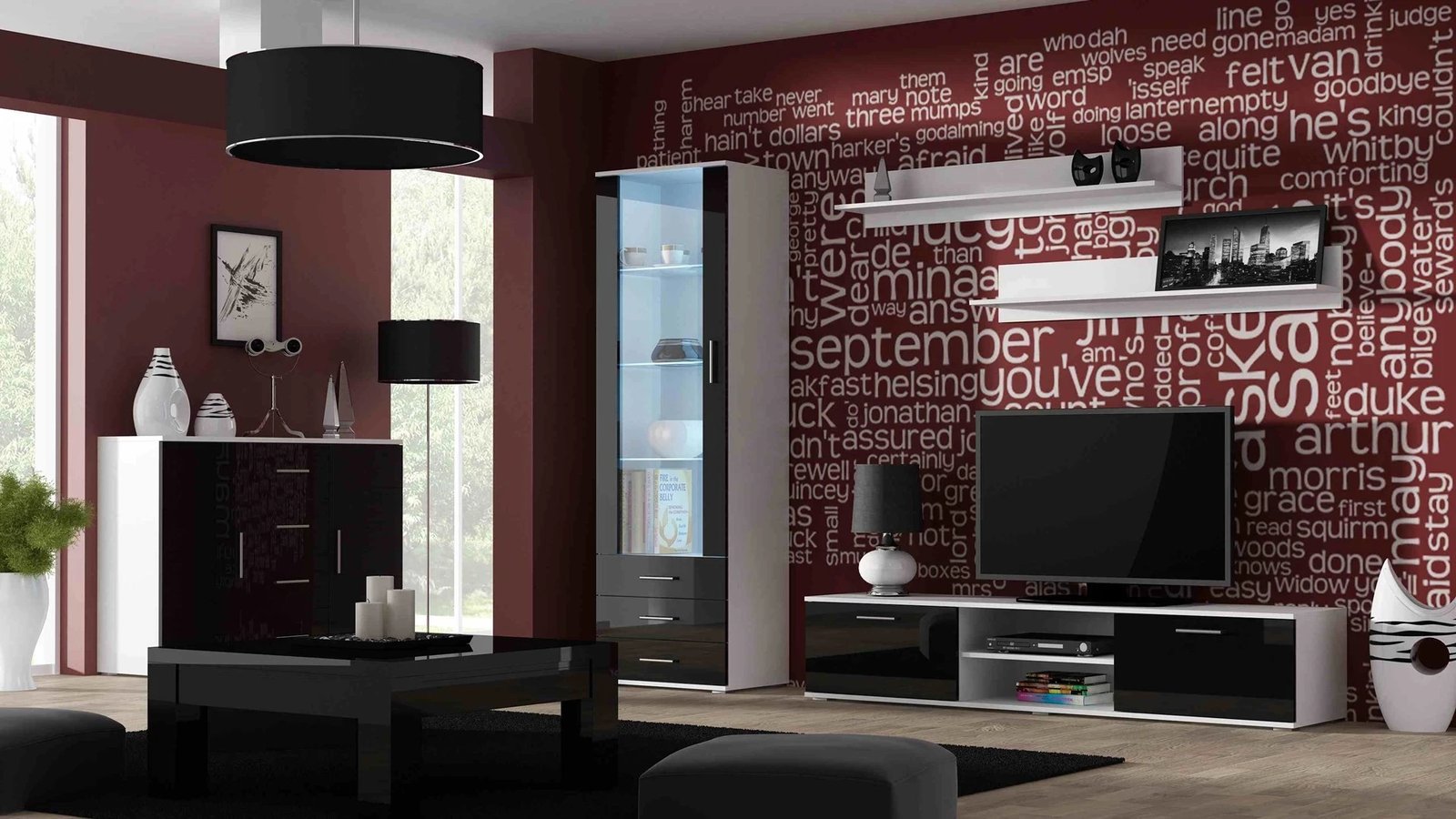 Rafte Cama, 125cm, 2 copë, të bardha mat