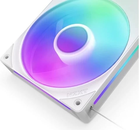 Ventilatorë për kasë NZXT F280 RGB CORE PWM, 2x14 cm, RGB, Bardhë