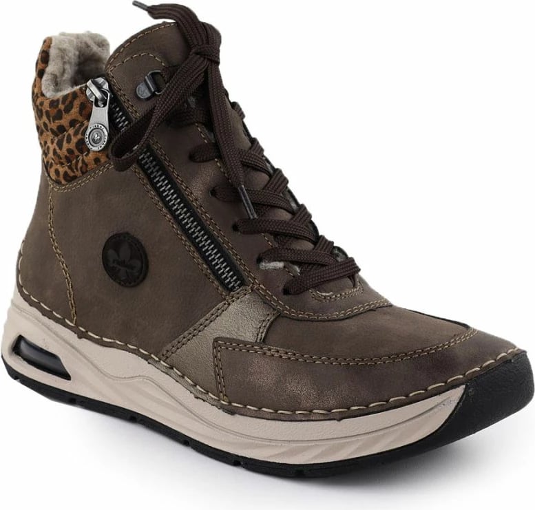 Çizme femrash Rieker 44565-25, kafe leopard
