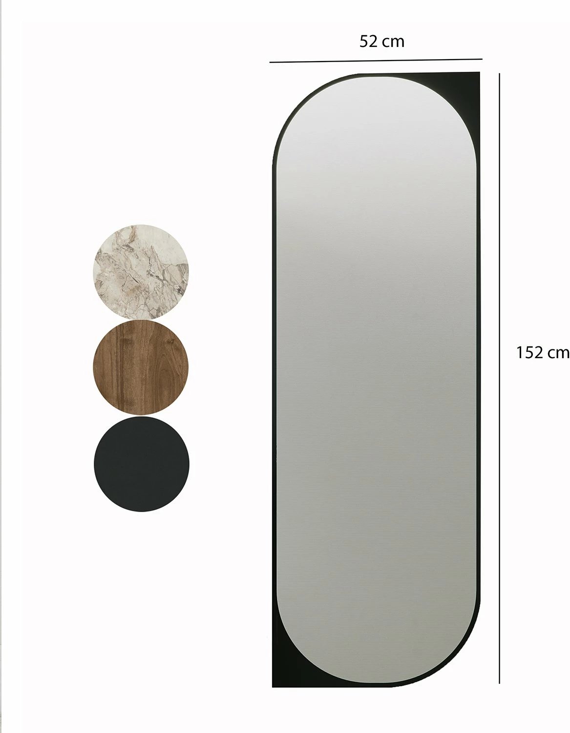 Pasqyrë Hanah Home, Livi, e zezë