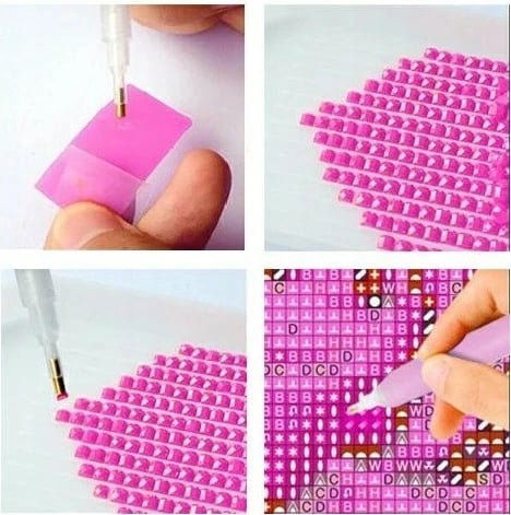 Set mozaik me diamantë Norimpex NO-1009429, 40x30 cm, shumëngjyrësh