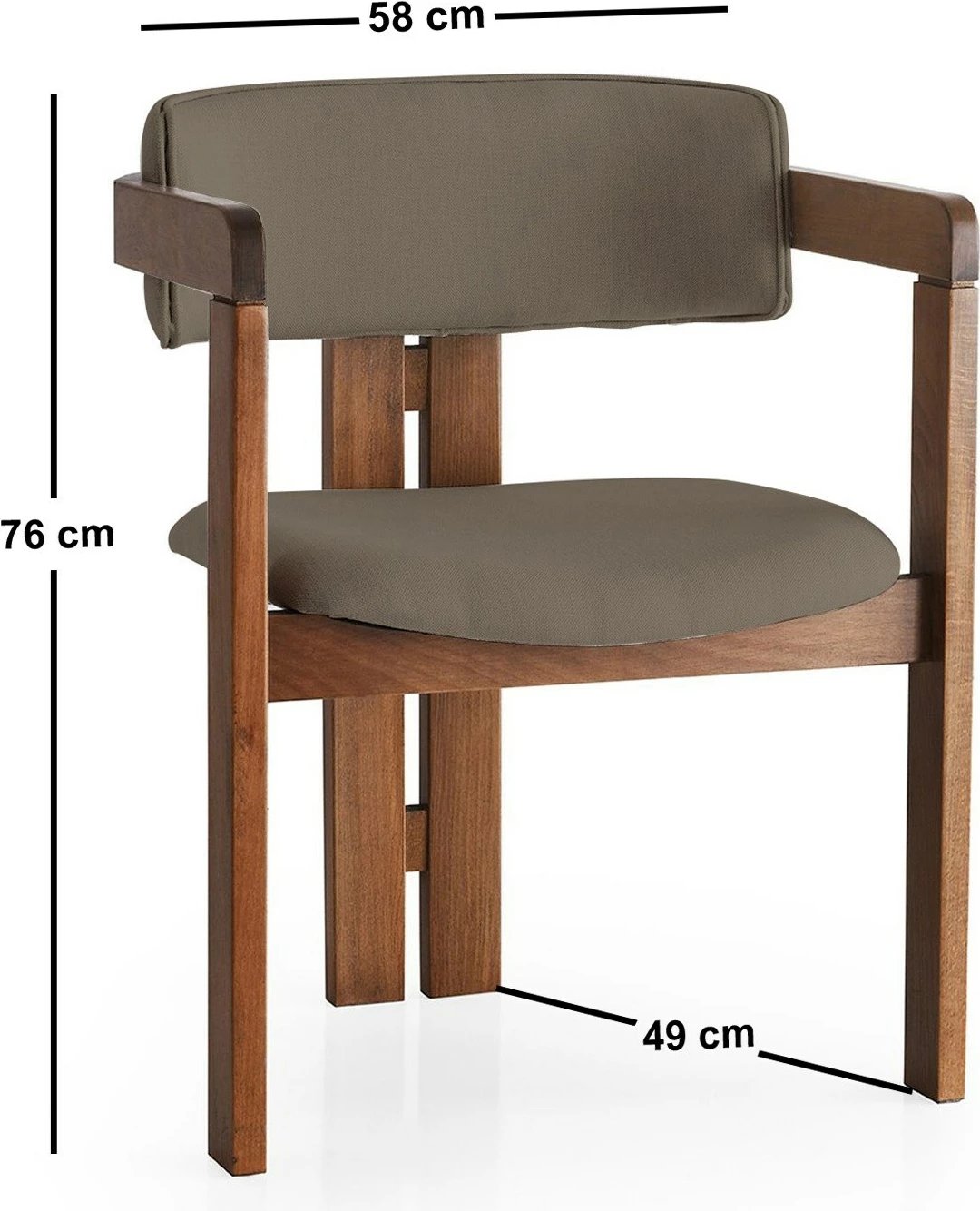 Karrige Hanah Home, CO - 012, ngjyrë arre, kafe