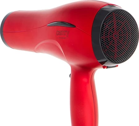Tharëse flokësh, Camry CR 2253, 2000-2400W, 2 shpejtësi, 3 temperatura, me difuzer dhe koncentrator, e kuqe