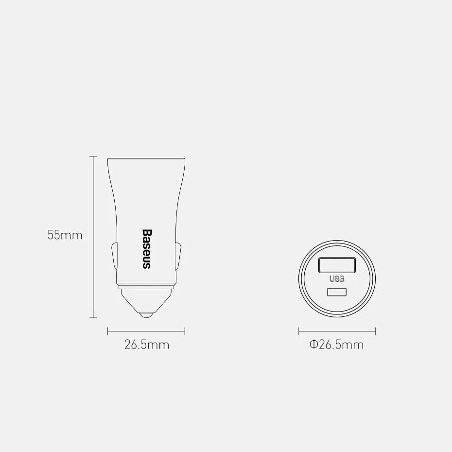 Karikues veture Baseus Golden Contactor Pro 40W me kabllo USB Type-C në Lightning, Blu