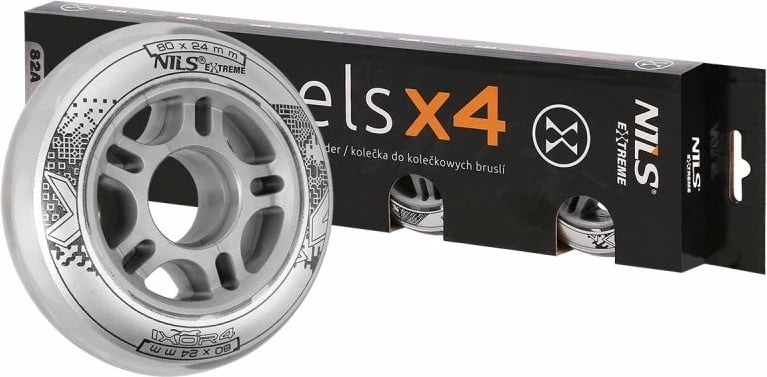 Rrota rollera Nils Extreme, transparente