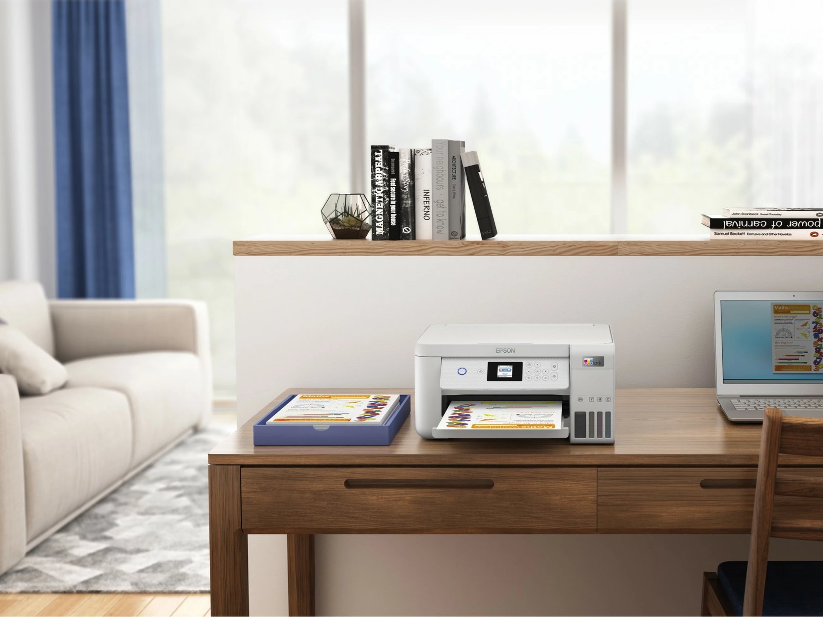 Printer Epson EcoTank ET-2856, Inkjet, Printim ngjyra, A4, Bardhë