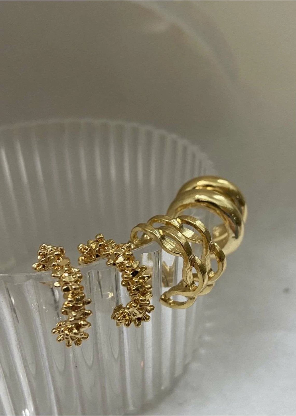 Set vathësh prej bronzi, ngjyrë ari, Jumeon, KPEGMSA186, 6 copë