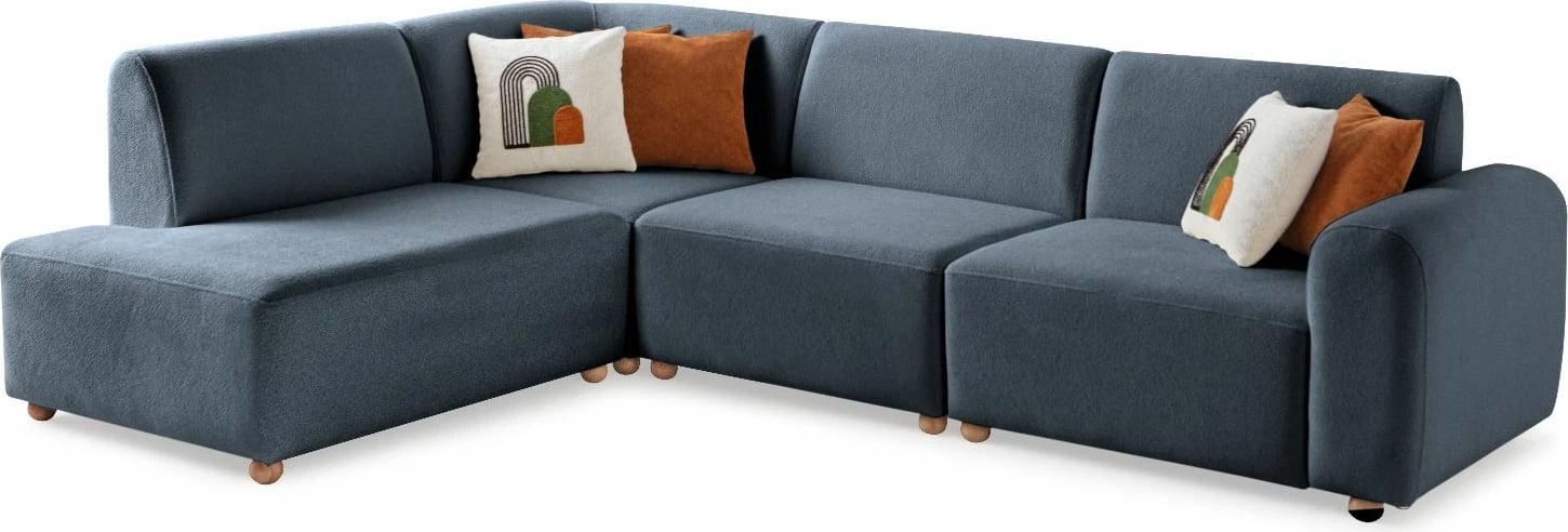 Këndore S-Loft majtas, ngjyrë kaltër, Atelier del Sofa