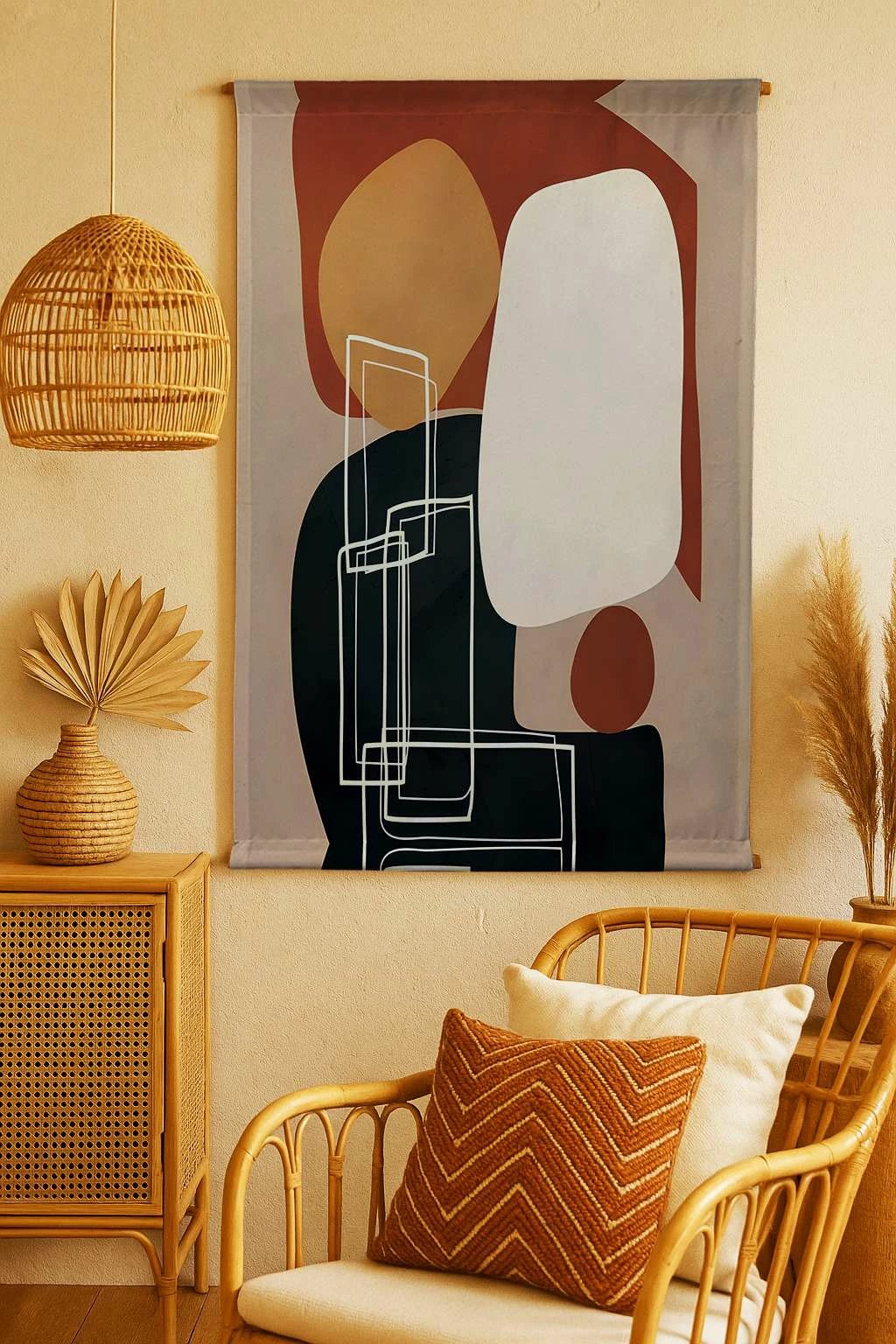 Pikturë dekorative poliestër Wallity, Polybaby, shumëngjyrëshe, 70x120cm