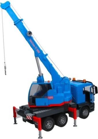 Kamion me vinç, BRUDER, MAN TGS BR-03771, shkallë 1:16, plastikë ABS, pa bateri, blu