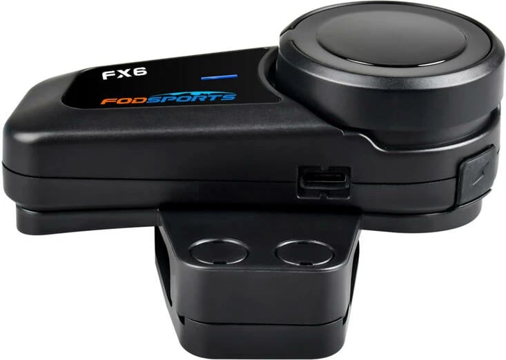 Interkom për motoçikleta Fodsports FX6, 2 copë, i zi