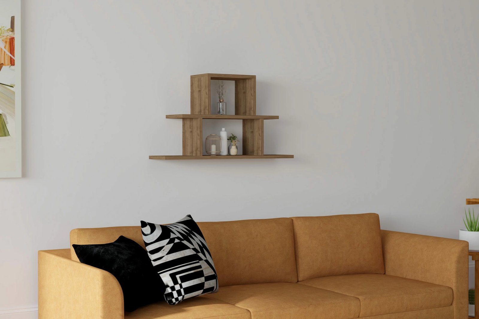 Raft muri Skye Decor, ngjyrë arre, Nell Raft muri Skye Decor, ngjyrë arre, Nell