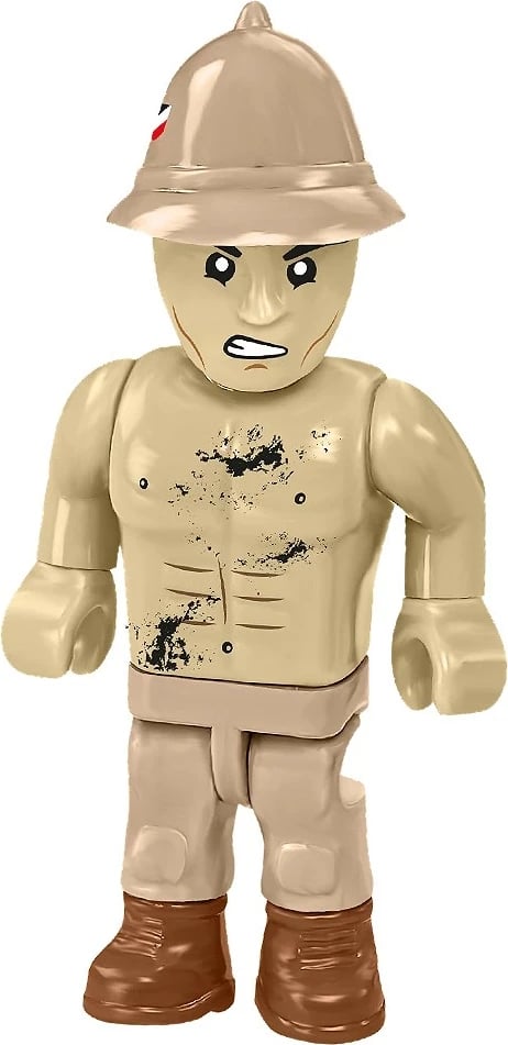 set kockash ndërtimi COBI Sd.Kfz.8 Towing 8.8 cm Flak 36 3143, 975 elemente, shkallë 1:35, 2 figura, ngjyrë rërë