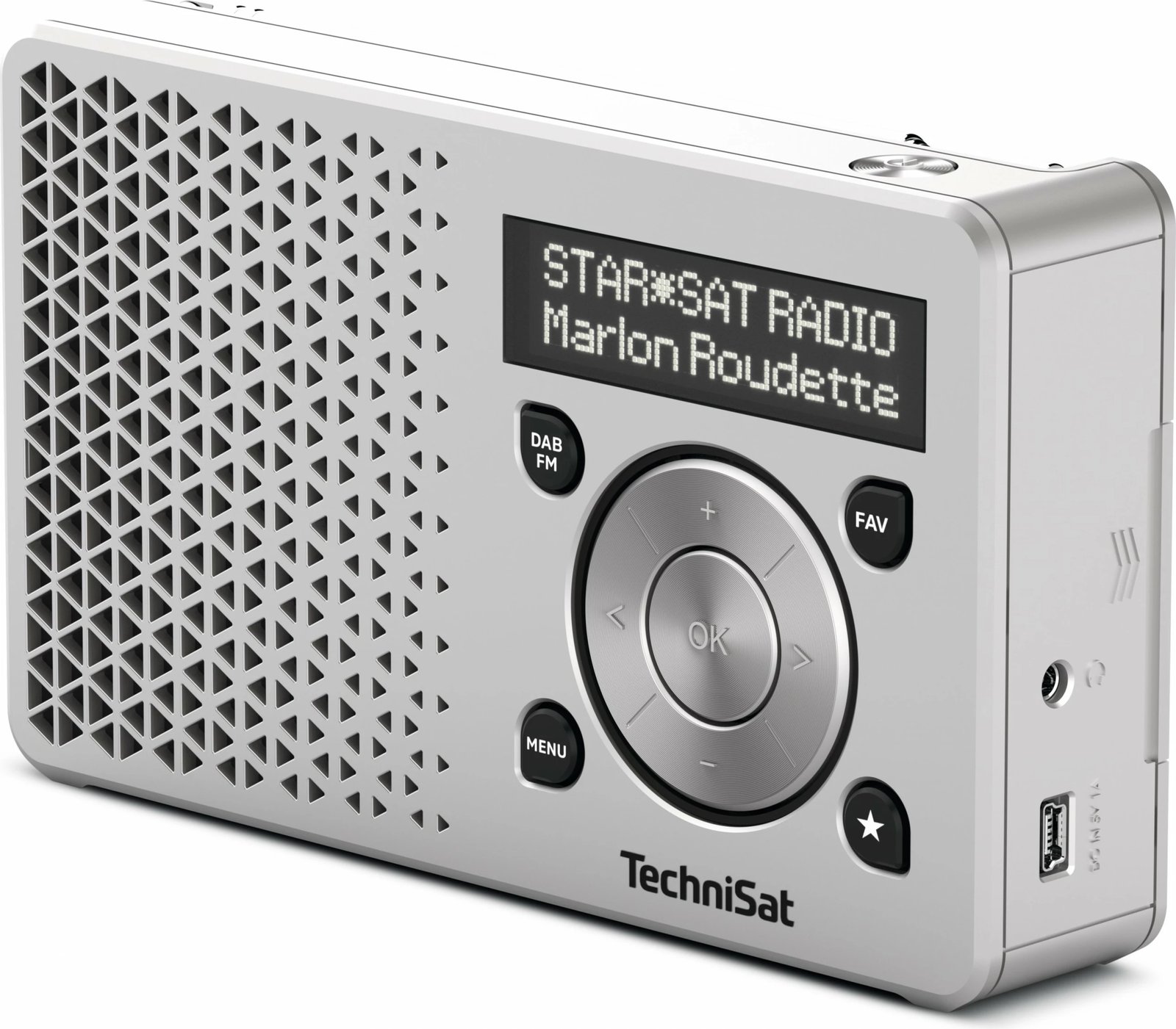 Radio digjitale TechniSat DigitRadio 1, argjend