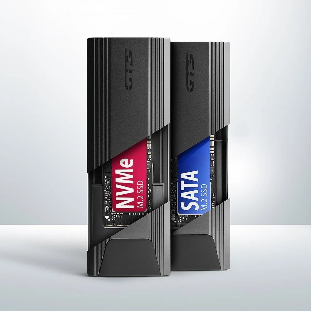 Kasë AXAGON EEM2-GTS2 për SSD M.2, USB Type-C, Alumini