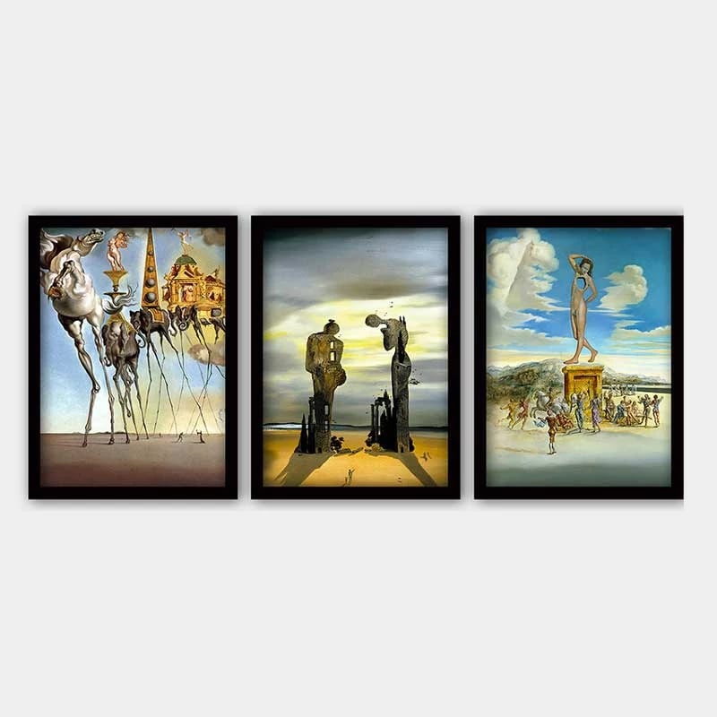 Pikturë dekorative me kornizë (3 pjesë), Wallity, 3SC_UN62323_3545