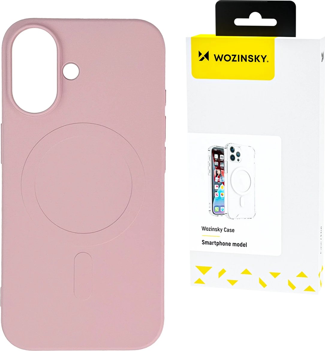Mbështjellës Wozinsky Liquid Silicone Case MagSafe për Samsung Galaxy S25 Ultra, Rozë