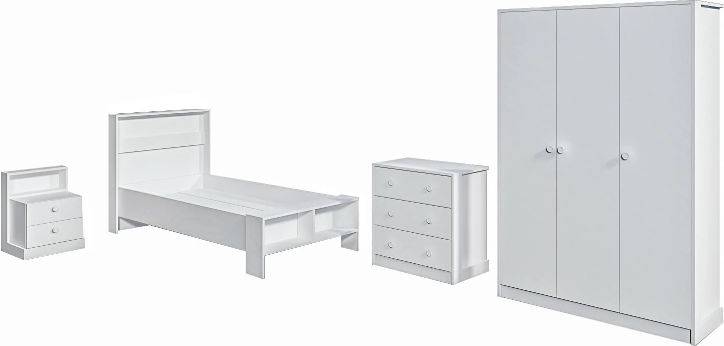 Set dhome rinore Skye Decor, ngjyrë e bardhë, Life