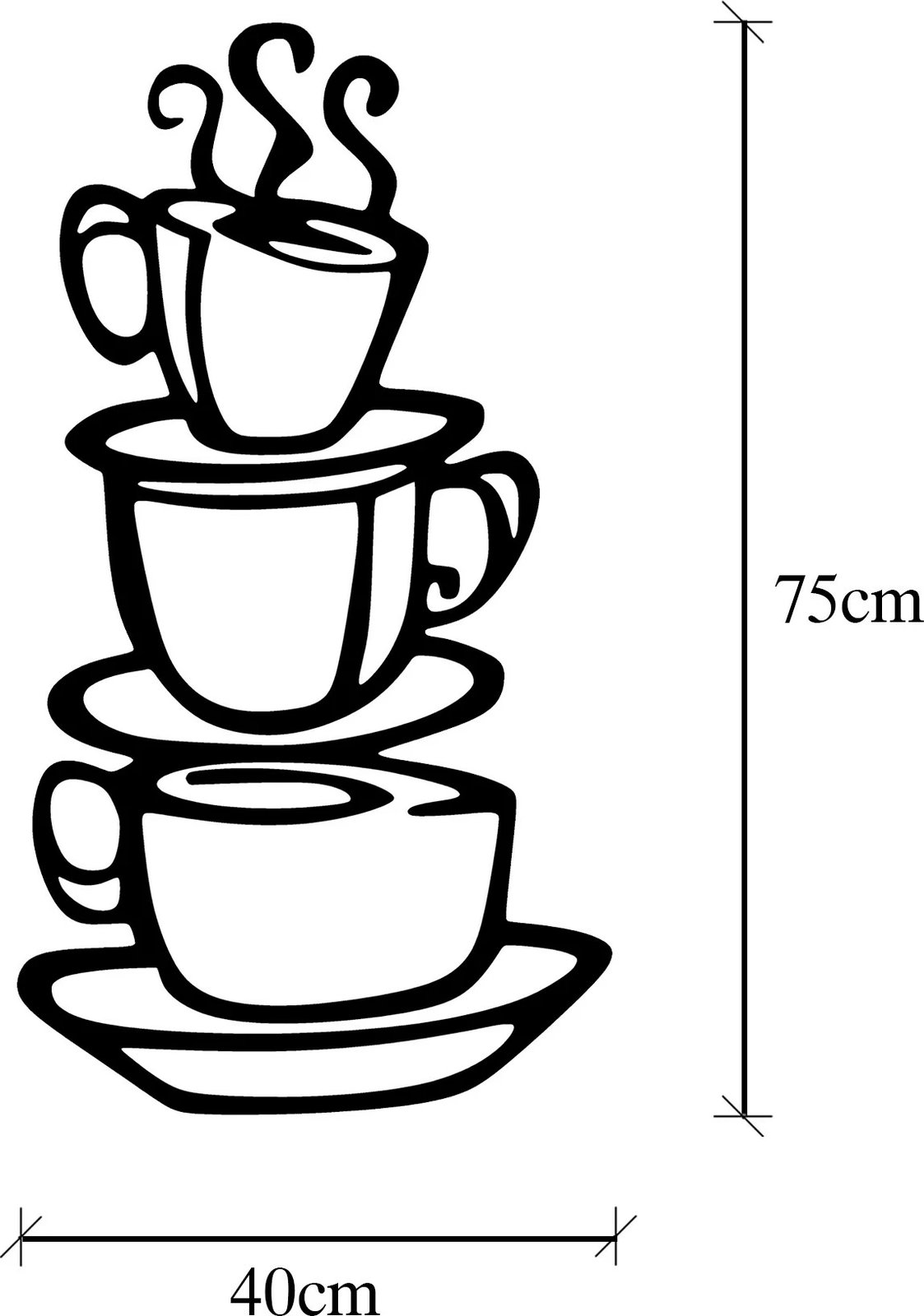 Aksesor dekorativ metalik për mur, Wallity, kafe