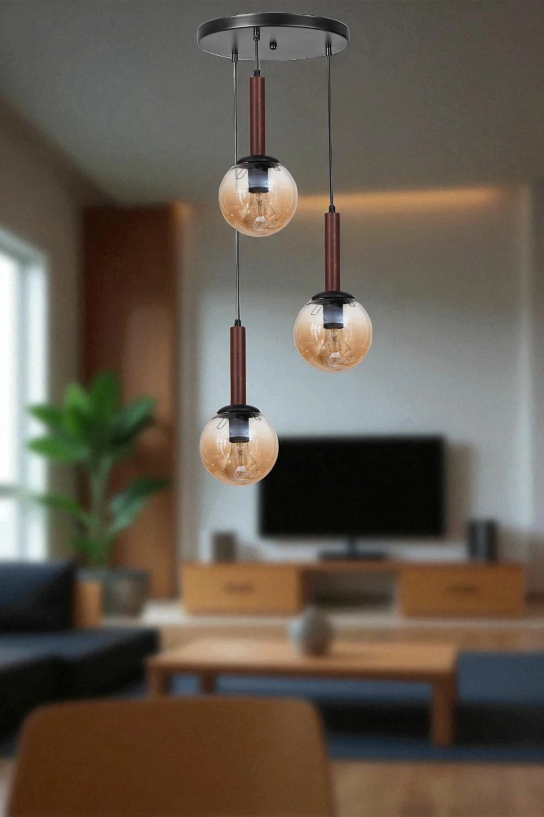 Llambadar Opviq, 9070-3, ngjyrë mjaltë, arre, e zezë