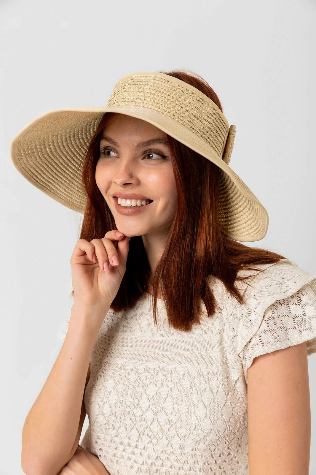 Kapelë verore për gra, ngjyrë bezhë, Jumeon Hsr2080