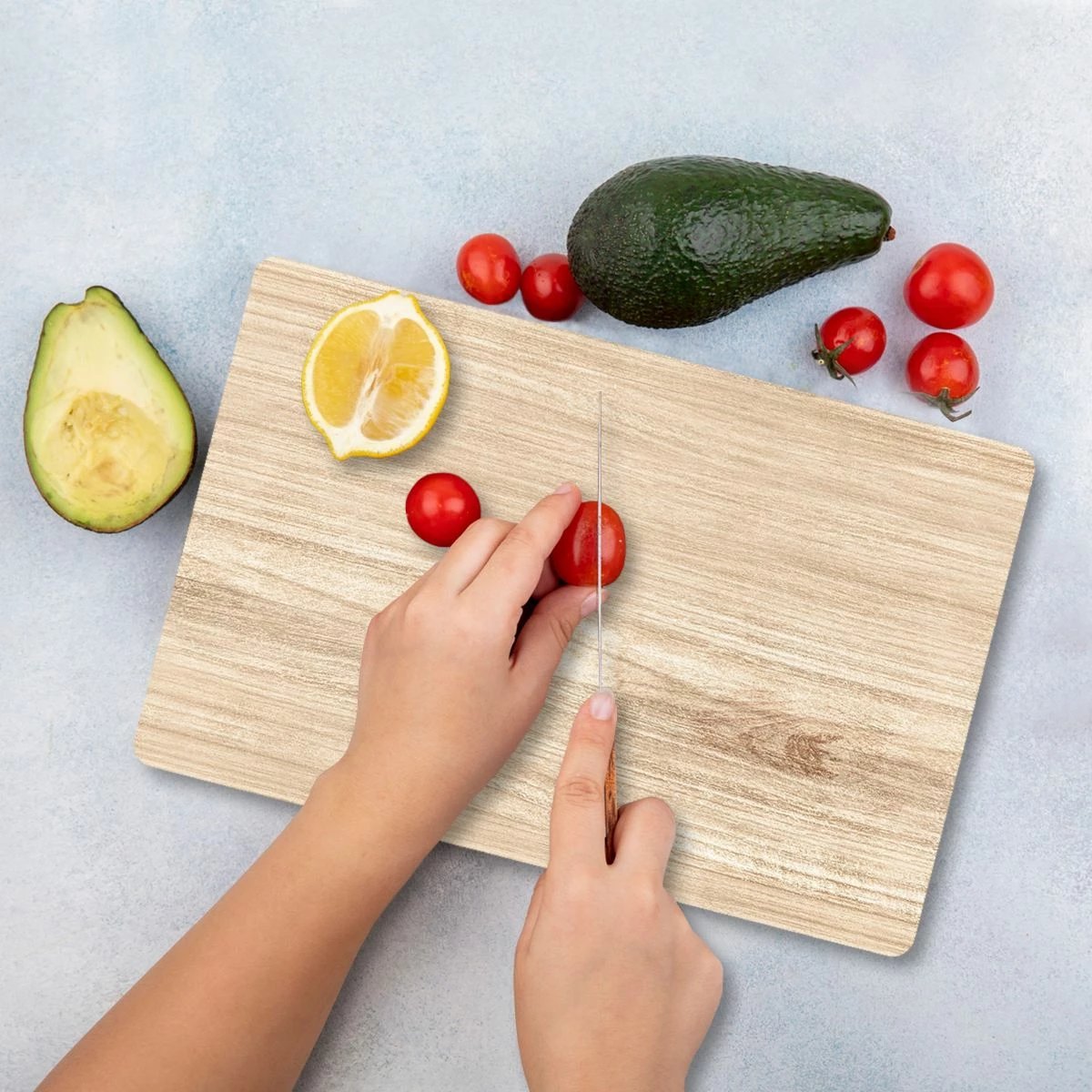 Dërrasë prerëse Hermia, Ckt32 - 3040, xham i temperuar, shumëngjyrëshe, 30x40cm