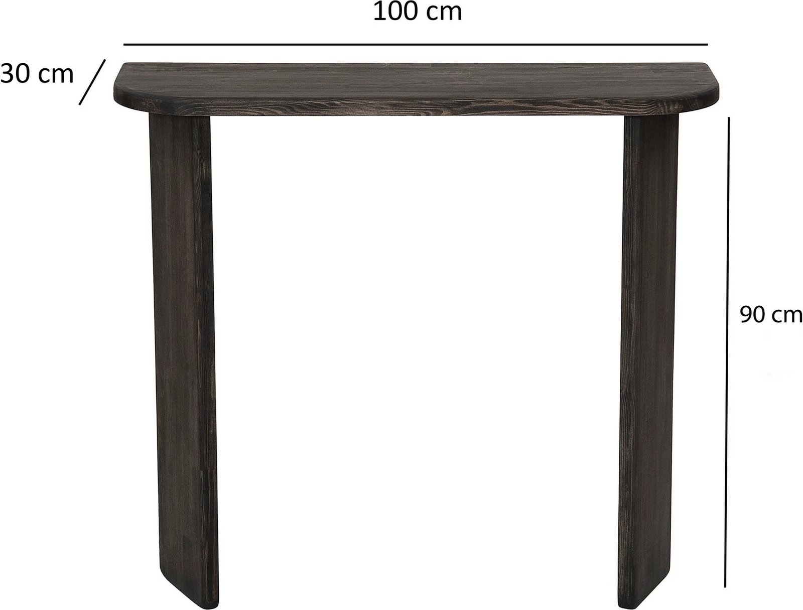 Komodë Hanah Home Ikigai, ngjyrë antracit