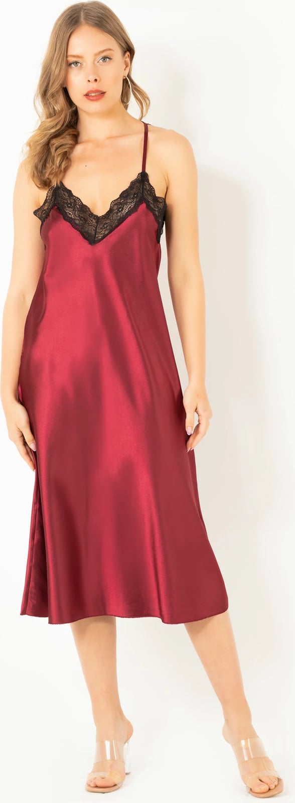 Babydoll Jumeon, ngjyrë e kuqe Claret, 001-018667, madhësi XL/XXL