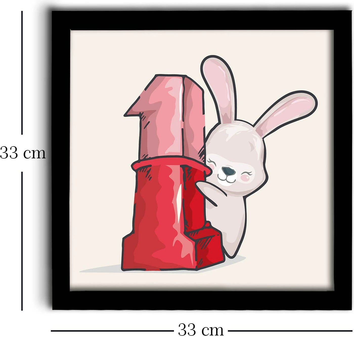 Pikturë dekorative me kornizë MDF, Wallity, 3333SCT-002, 33x33cm