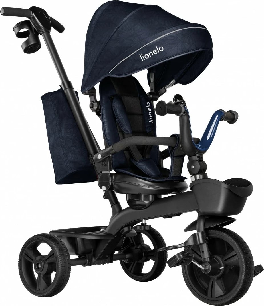 Tricikël Lionelo KORI, 2-në-1, për fëmijë, Blue Navy