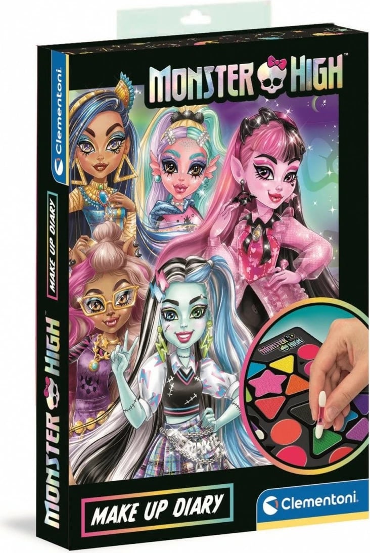 Set grimi Monster High Clementoni, paletë me ngjyra, për vajza, Multikolor