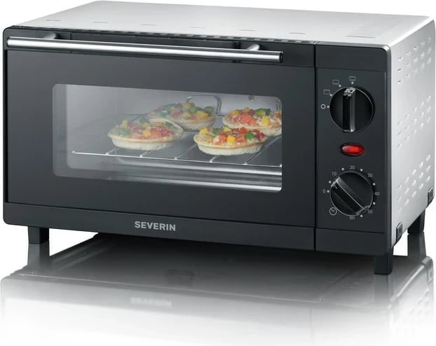 Furrë e vogël SEVERIN TO 2052, 8L, 800W, e zezë