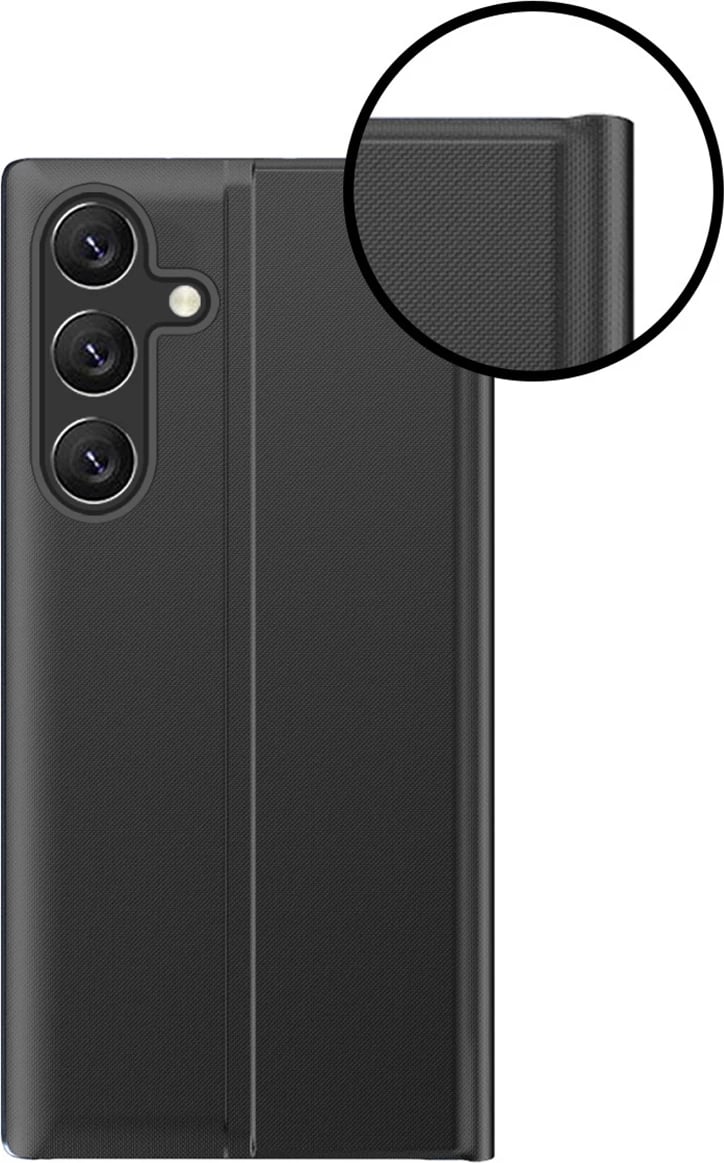 Mbështjellës Hurtel New Sleep Case për Samsung Galaxy A26, me kapak dhe funksion stand, i zi