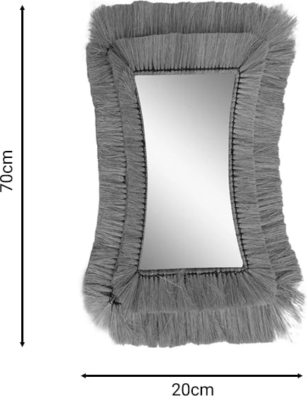 Pasqyrë Amlont Inart bar natyral 70x2x20cm