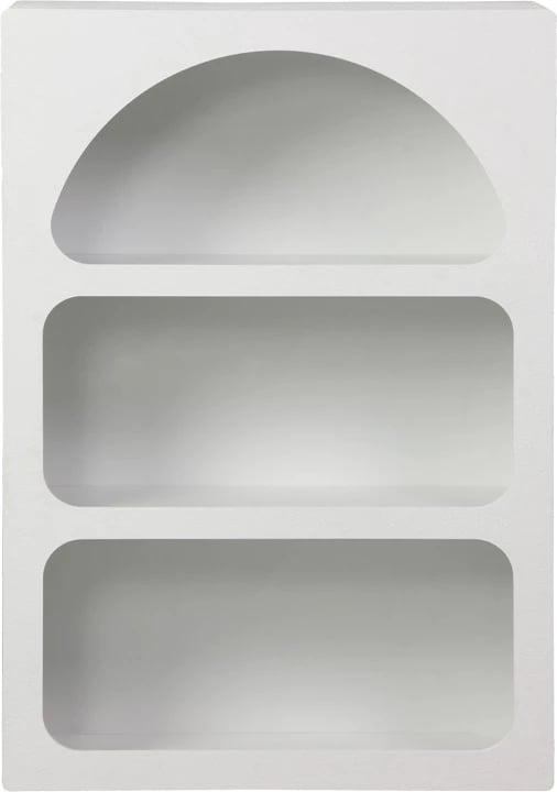 Raft librash Emersi, MDF, ngjyrë e bardhë, 70x35x100cm