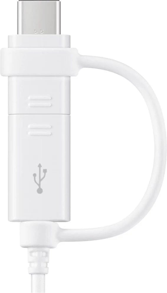 Kabllo Samsung Combo EP-DG930DWEGWW 2-në-1, USB-A/micro USB/USB-C, 1.5m, Bardhë