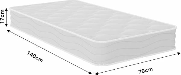 Shtroja për fëmijë Cotton Natural Baby Chic Strom, njëanëshe, 70x140x17cm