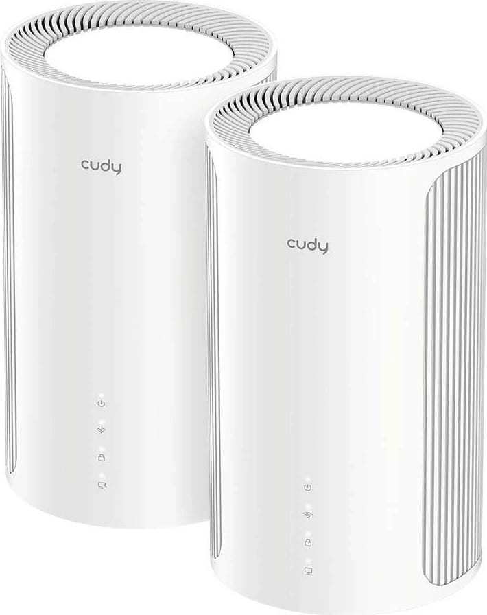 Router mesh Cudy M11000, WiFi 7, 2.5G, tri-band, 2 copë, bardhë