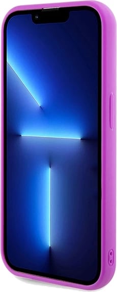 Mbështjellës Guess Disco Metal Script për iPhone 14 Pro Max, vjollcë